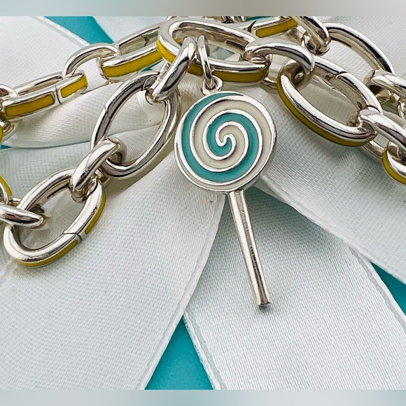 Tiffany Lollipop Charm Tiffany Necklace Sterling Silver 925